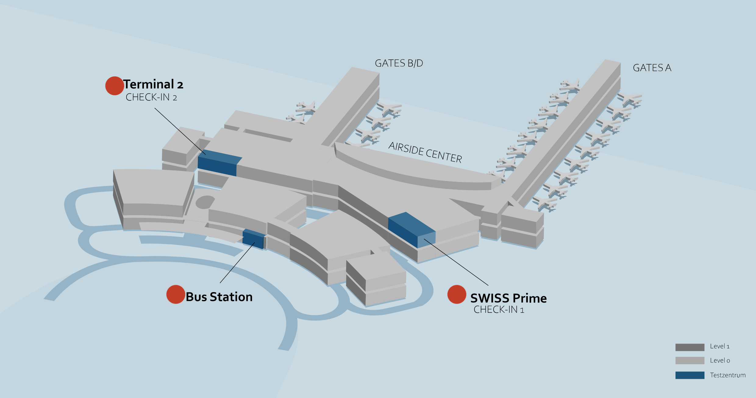 zurich airport test center